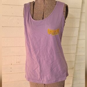 LAT Live And Tell Cabana Beach bar purple tank top size women's medium